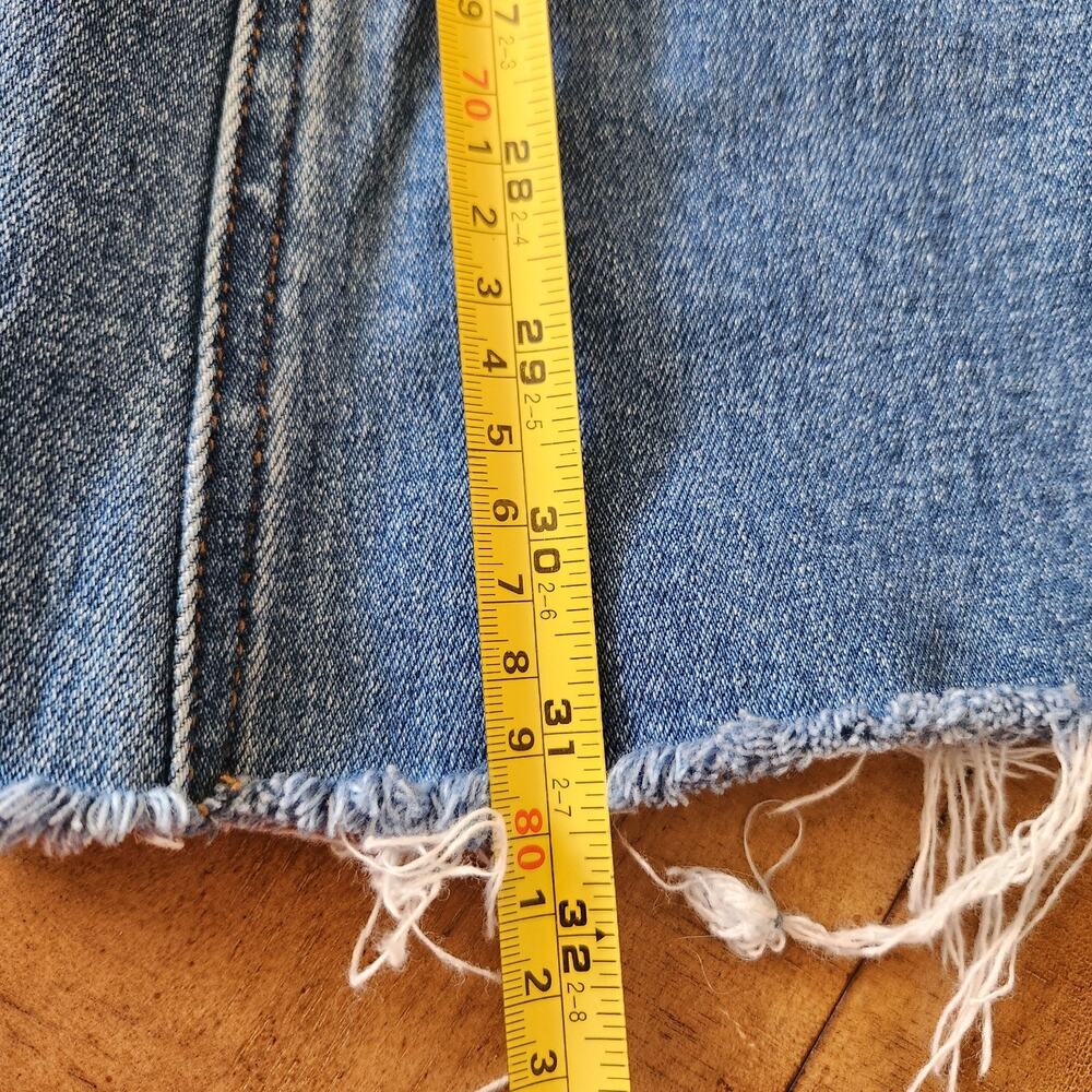 Vervet Los Angeles Flare Jeans Women's 27 High Rise Blue Denim Grunge Retro Boho - Picture 15 of 16